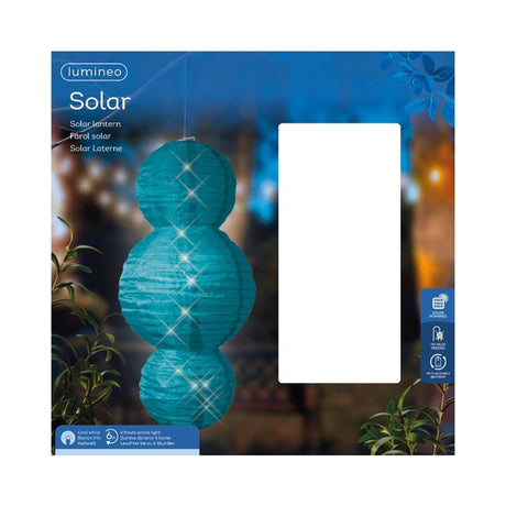 Lumineo farol solar nylon ø28x58cm surtido blanco cálido