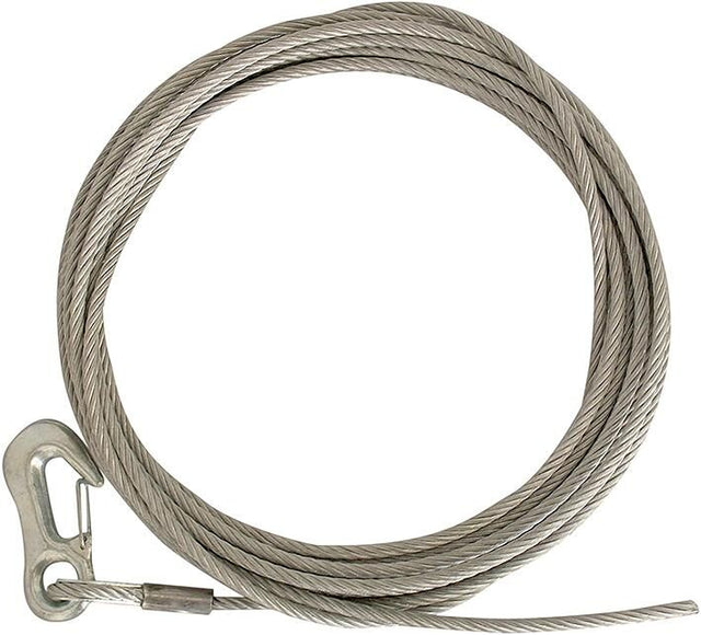 Cable de acero Bünte con gancho.