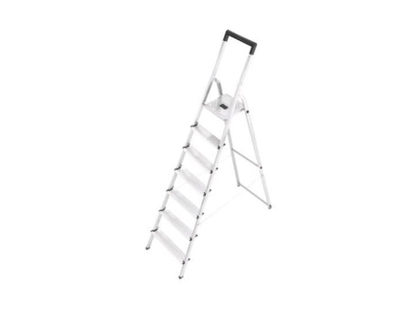 Escalera doméstica Hailo l40 aluminio de 7 peldaños (6 peldaños + plataforma)