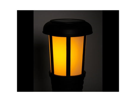 Linterna solar LED Lumineo ø10-h61cm con interruptor y temporizador de 6 horas