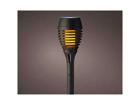 Lumineo antorcha solar plástico efecto llama ã˜7,5xh27cm-12l embalaje de 4 piezas