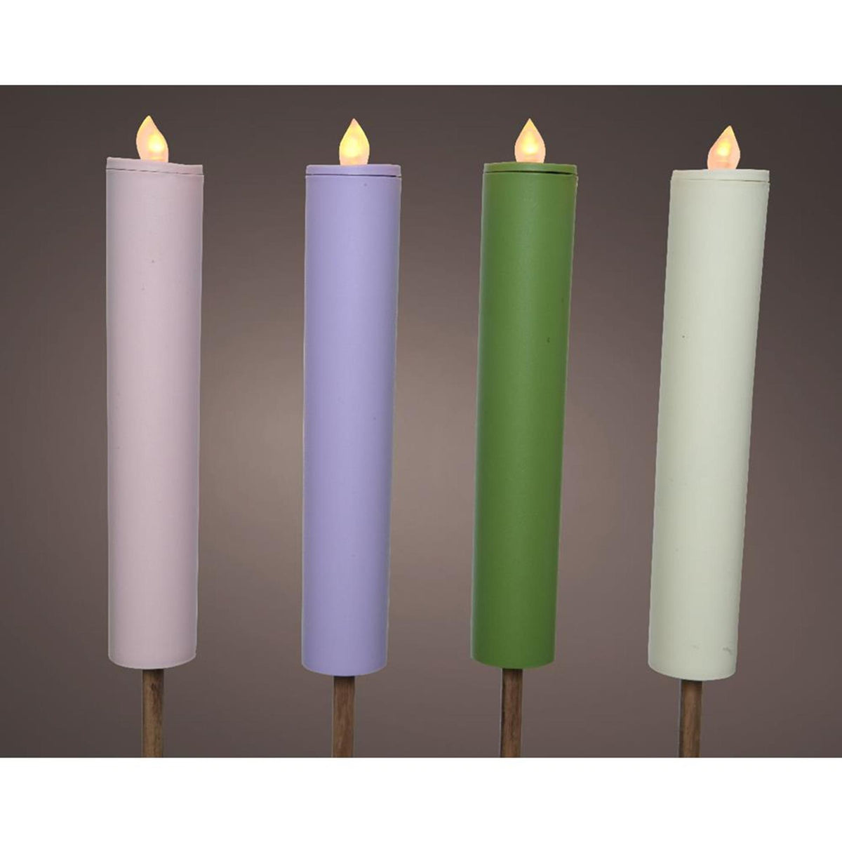 Linterna solar Lumineo de plástico dia4-h90cm disponible en 4 colores diferentes