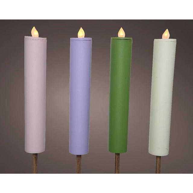 Linterna solar Lumineo de plástico dia4-h90cm disponible en 4 colores diferentes