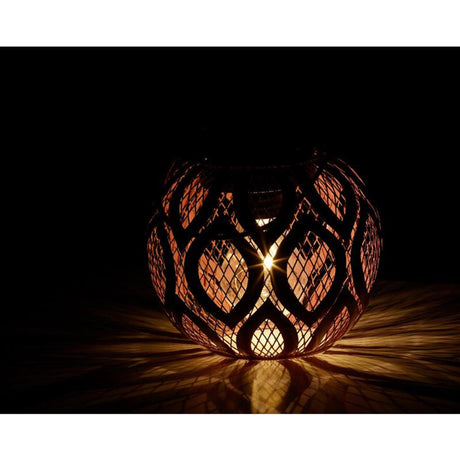 Linterna solar Lumineo dia13,5-h12,5cm - disponible en verde claro, rosa o topo