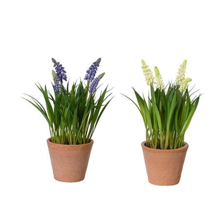 Decoris planta artificial uvas en maceta ø11xh26cm 2 surtidos