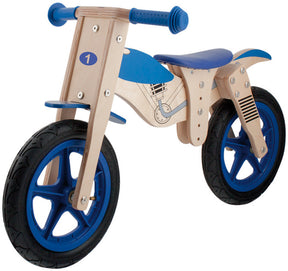 Balance de motor de madera de bicicleta