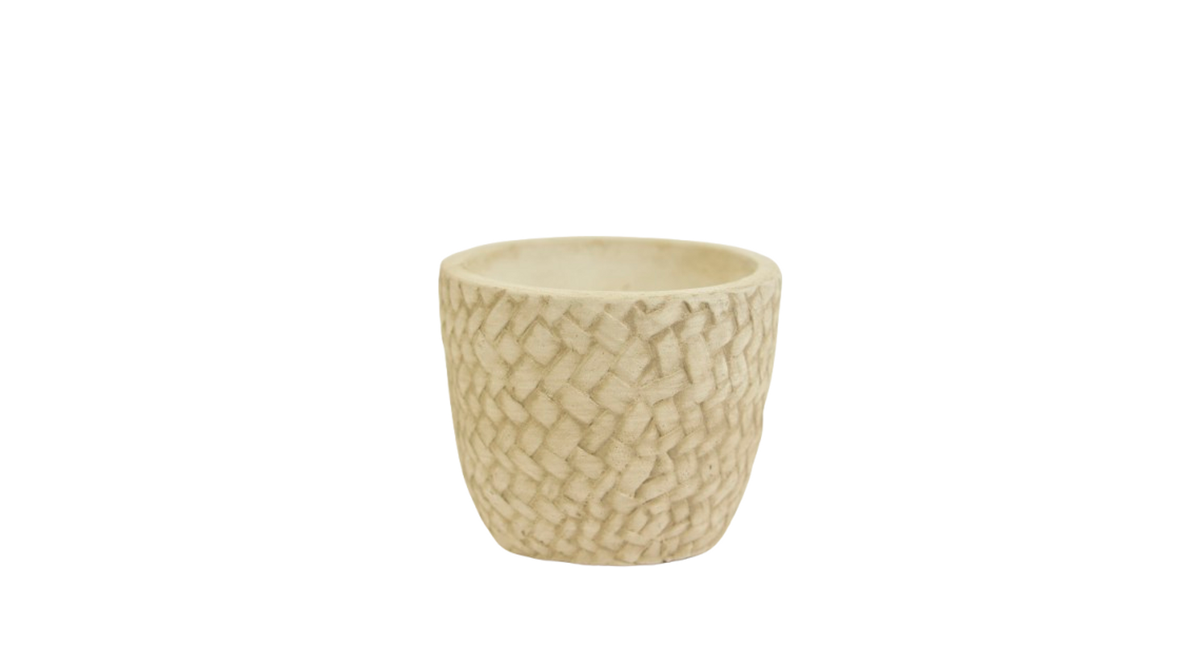 Pot cement d10,5x9h light grey