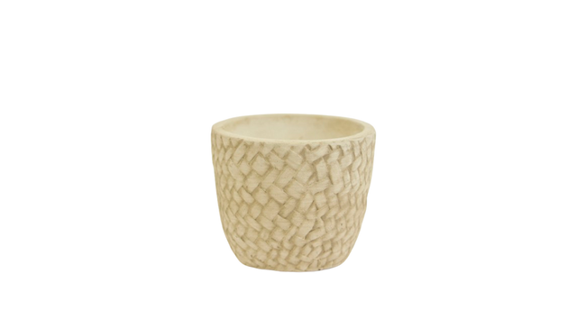 Pot cement d10,5x9h light grey