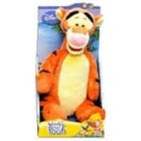 Tigre de peluche Van der Doelen de 25 cm de altura con un eeyore como mochila