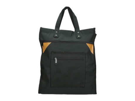 Bolsa de compras de lona robusta negra