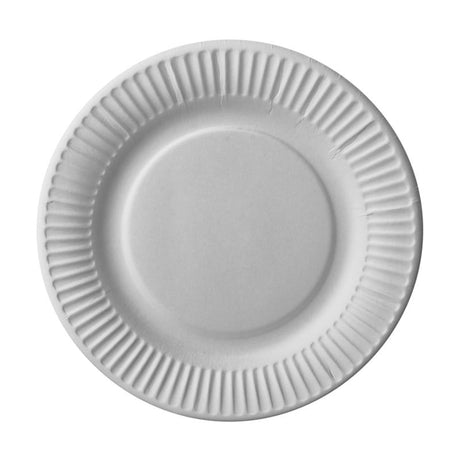 Papstar 50 platos cartón ø18cm blanco