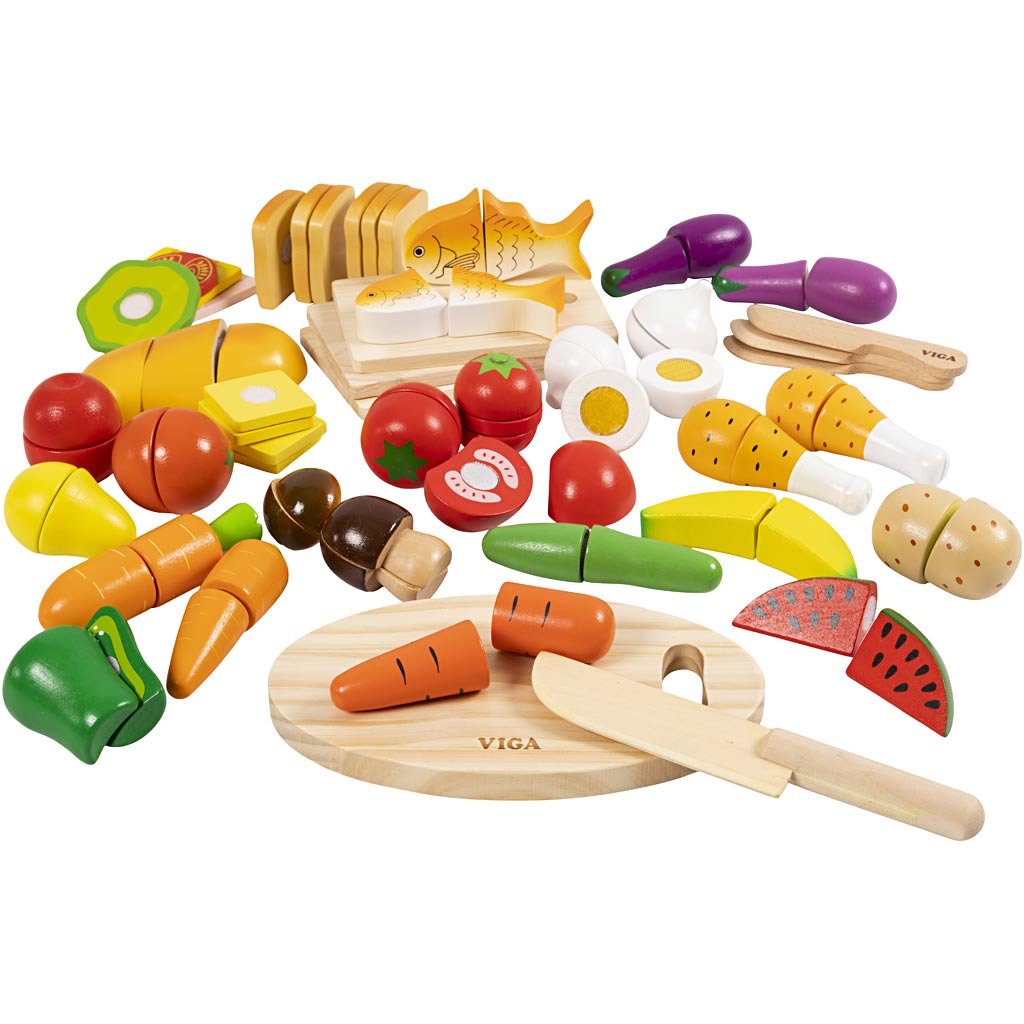 Https: www.cchobby.nl viga-playset-cuttable-wooden-food-ware-45-parts-1-set