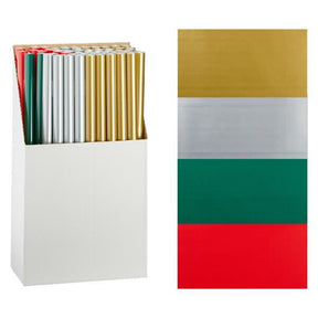 Cepewa papel regalo Navidad unicolor rollo 70x200
