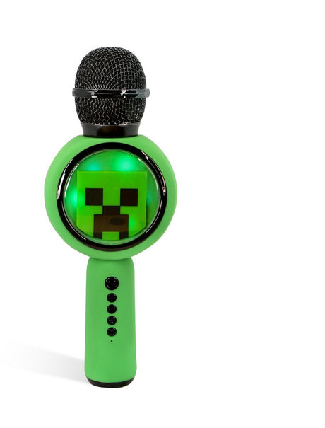 Otl technologies karaoke led micrófono y altavoz minecraft (mc1240)