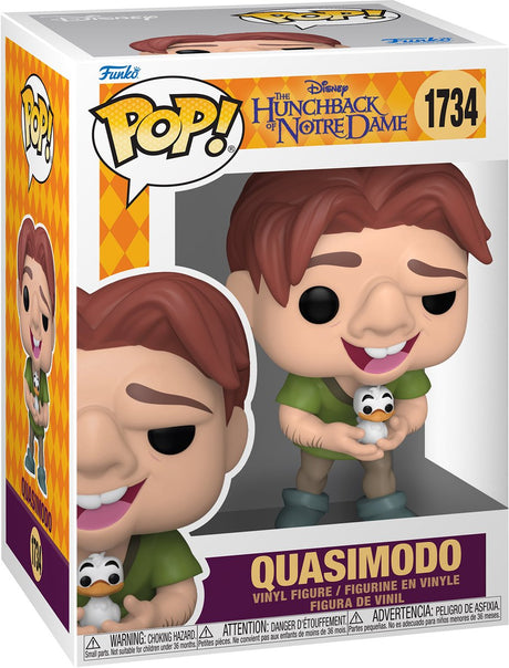 Funko el Jorobado de Notre Dame Pop! figura de vinilo quasimodo con pajarito muñeco de 9 cm! figura