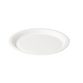 Plato redondo de cartón blanco 23 cm (8x20 piezas)