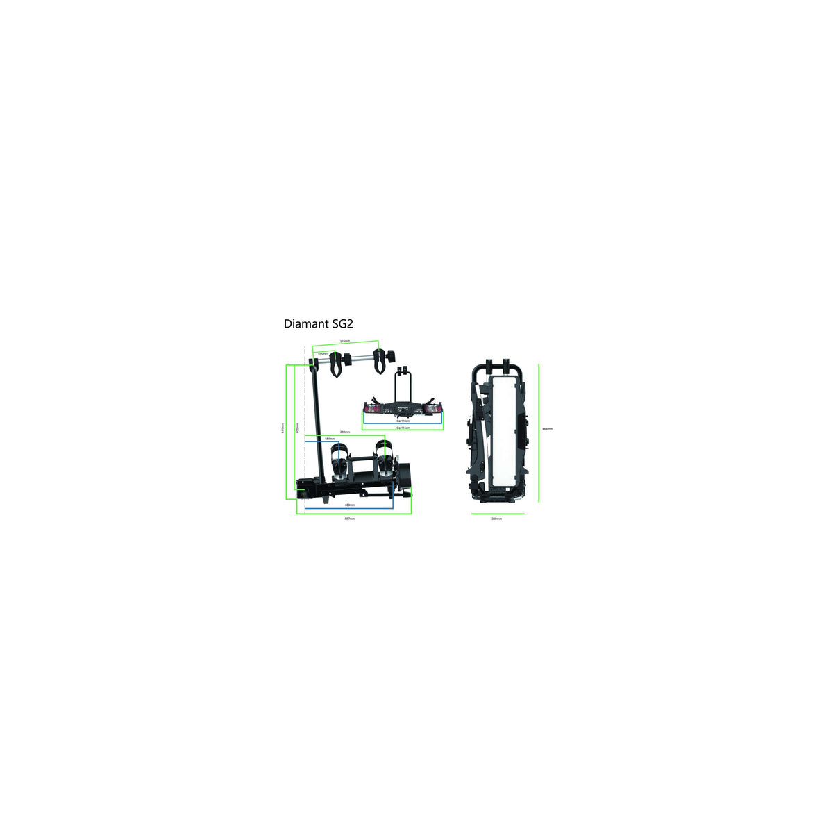 Portabicicletas pro-user tradekar international bv - diamante SG2 - 2 bicicletas