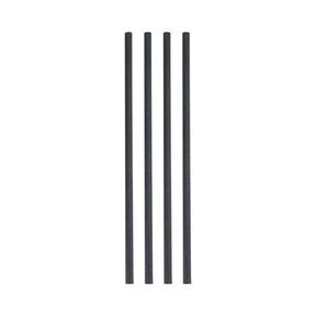 Pajita de papel negra (500x 6mm)