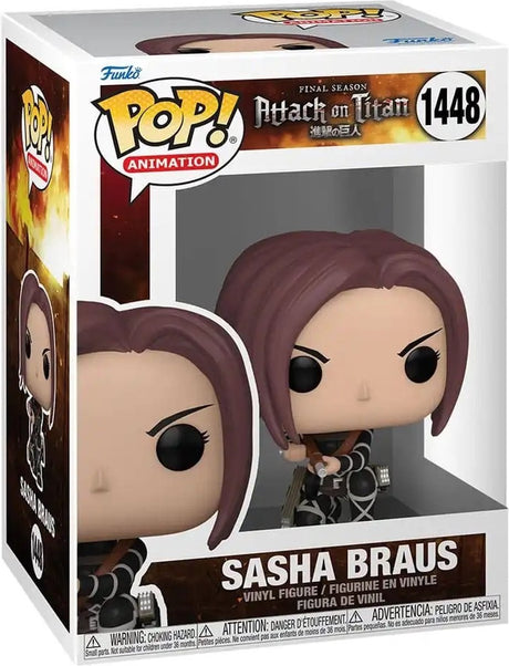 Animación funko pop: ataque a los titanes - sasha braus - pop #1448