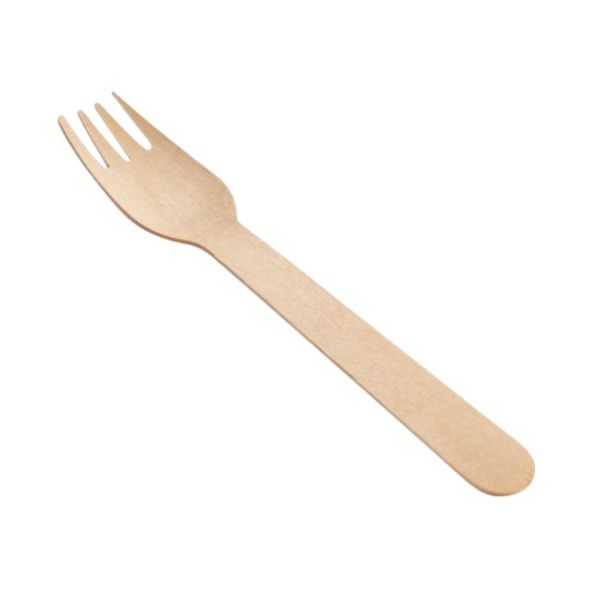 Tenedor madera 16 cm (250 piezas)