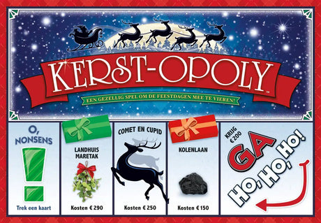 Muchos regalos opoly de Navidad.