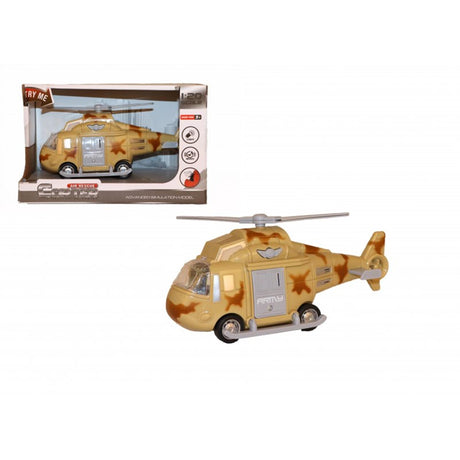 Fricción de helicóptero con luz y sonido 20cm.