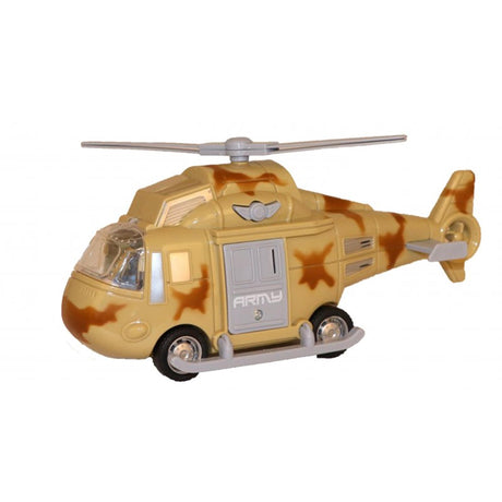 Fricción de helicóptero con luz y sonido 20cm.