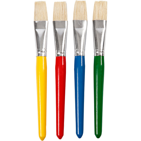 Empresa creativa https: www.cchobby.nl pinceles-para-niños-l-19-cm-b-20-mm-plano-4-piezas-1-caja