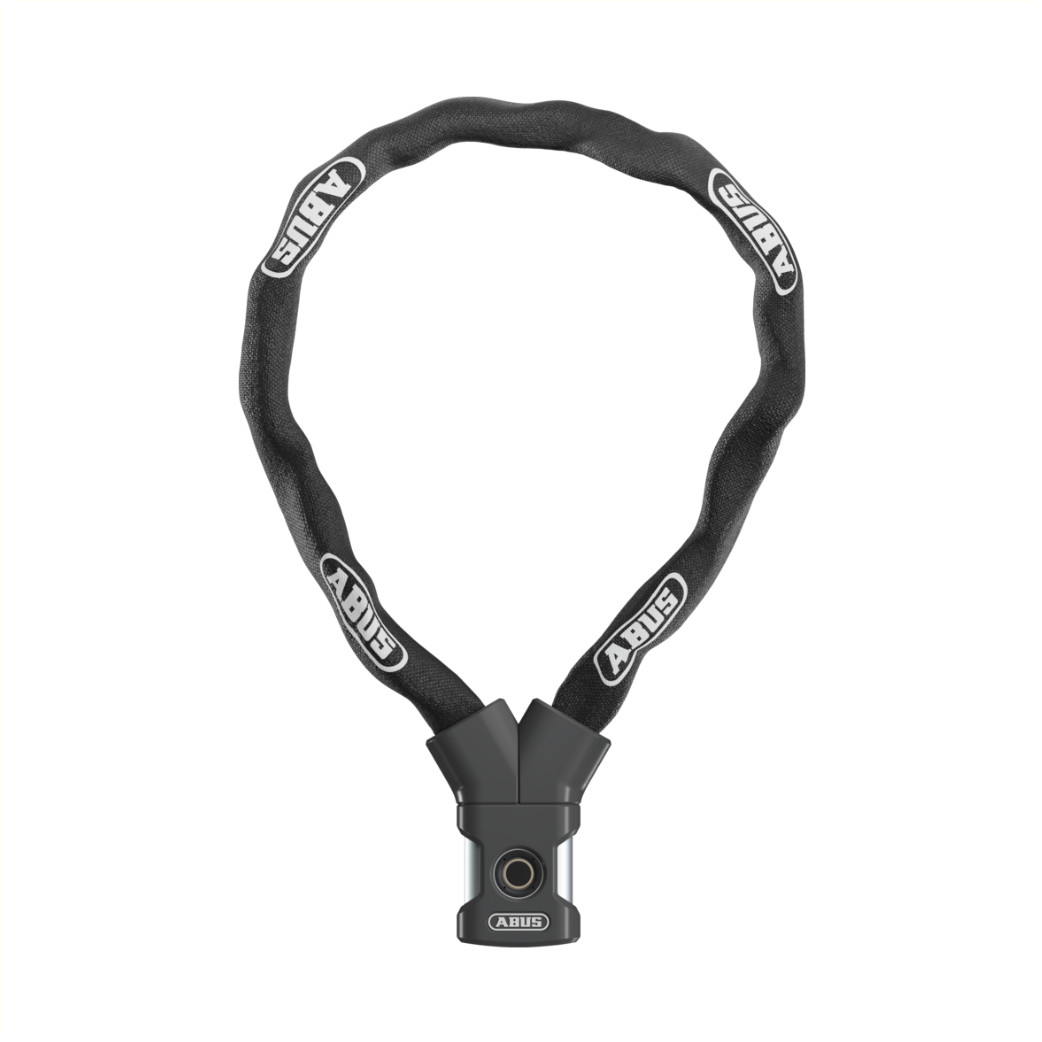 Candado de cadena para bicicleta Abus - yardo dactilar 7807f - nivel de seguridad 8 - negro - 85 cm - adecuado para bicicletas eléctricas y bicicletas urbanas