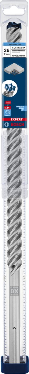 Accesorios bosch bosch expert sds max-8x taladro percutor 26 x 400 x 520 mm