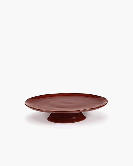 Serax - marie michielssen la mère - plato grande a pie - rojo veneciano - 30 ø