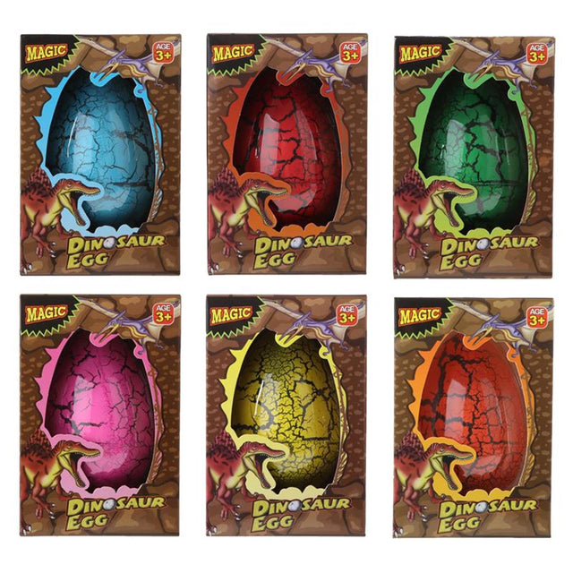 Huevo de crecimiento dinosaurio 10cm en caja