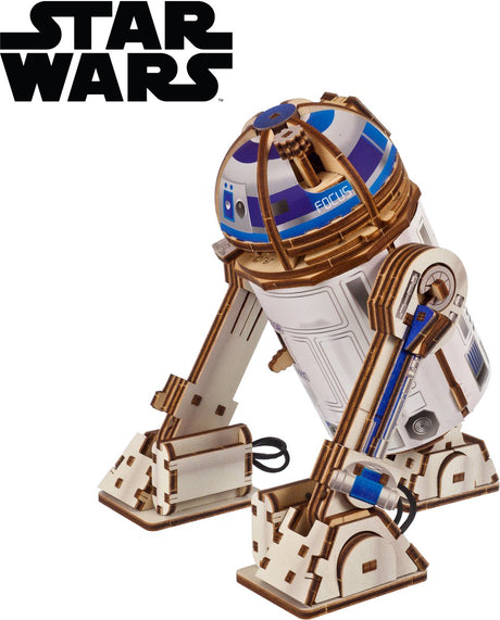 Ugears construcción de modelos 3D - r2-d2 - star wars - kit de construcción mecánico de madera - juguetes educativos