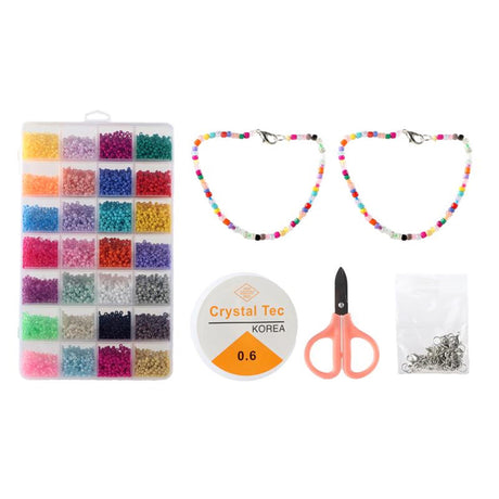 Juego de cuentas de cristal de lujo, 350gr.