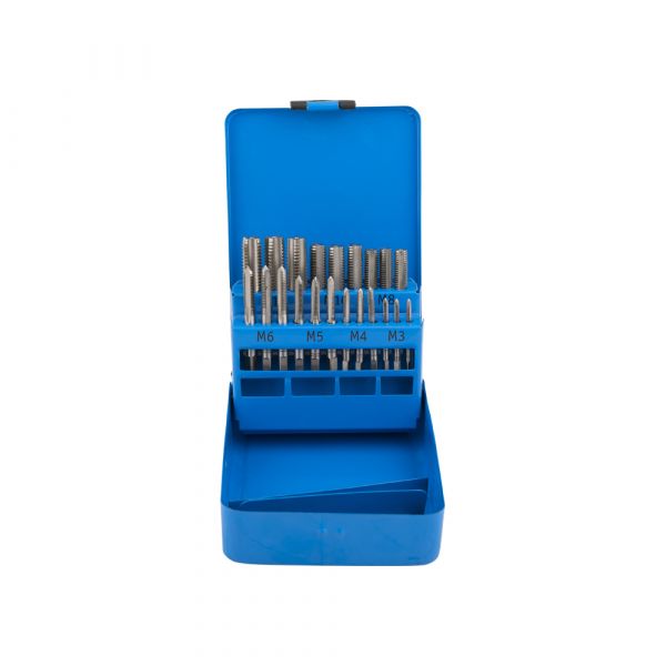 Juego de machos de roscar 21 piezas m3-m12