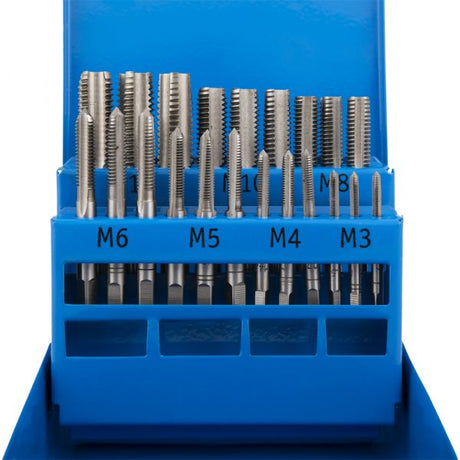 Juego de machos de roscar 21 piezas m3-m12