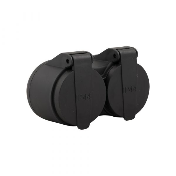 Adaptador enchufe duo + patio con solapa
