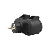 Adaptador enchufe duo + patio con solapa