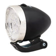 Faro cromo negro LED bicicleta