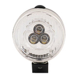 Faro cromo negro LED bicicleta