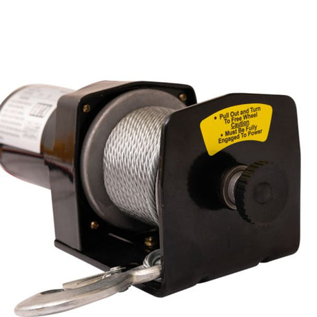 Cabrestante eléctrico 12v, 2000 lbs.