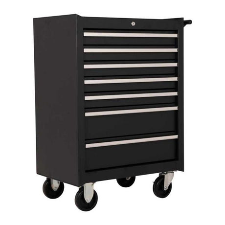 Carro herramientas 7 cajones negro
