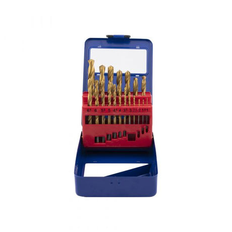 Juego de brocas Topgear de 19 piezas, metal hss