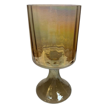 Mansion atmosphere windlicht goud lustre ø13x23cm