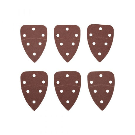 Hoja de lija 6 piezas 98x139mm k80
