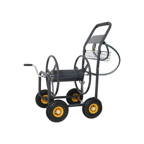 Carro enrollador de manguera Gardengear 4 ruedas