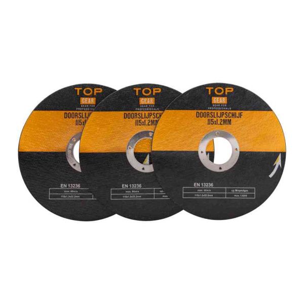 Corte de disco 3 piezas 115x1.2 mm.