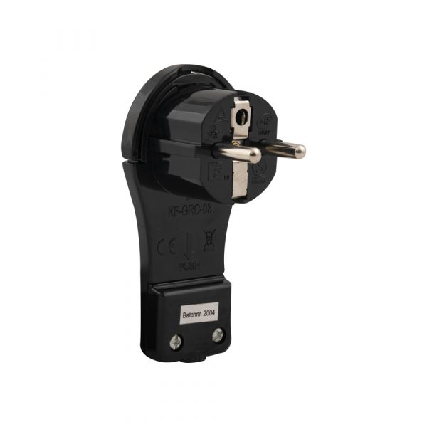 Enchufe de negro extra plano