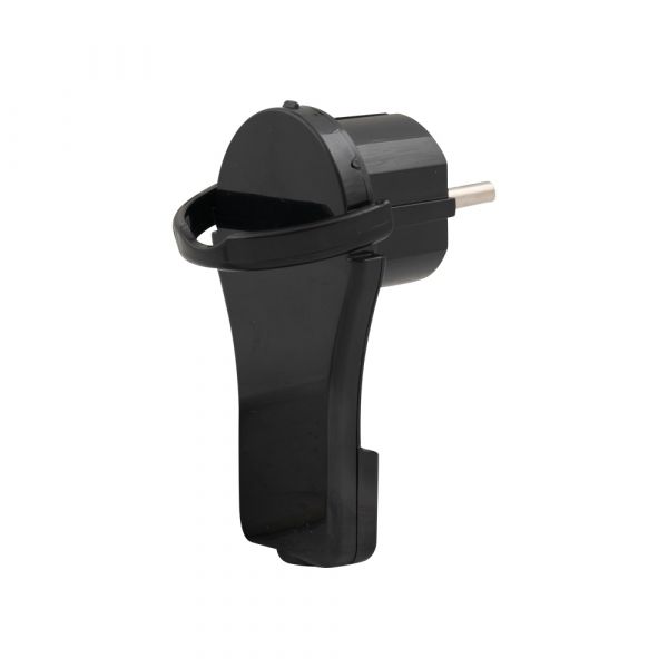 Enchufe de negro extra plano