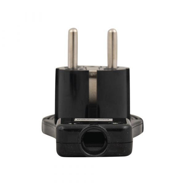 Enchufe de negro extra plano